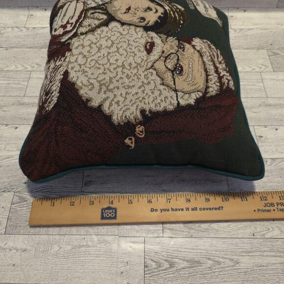 Manual Woodworkers & Weavers 1995 Collector Christmas Edition Pillow 12" X 11" - Picture 6 of 7